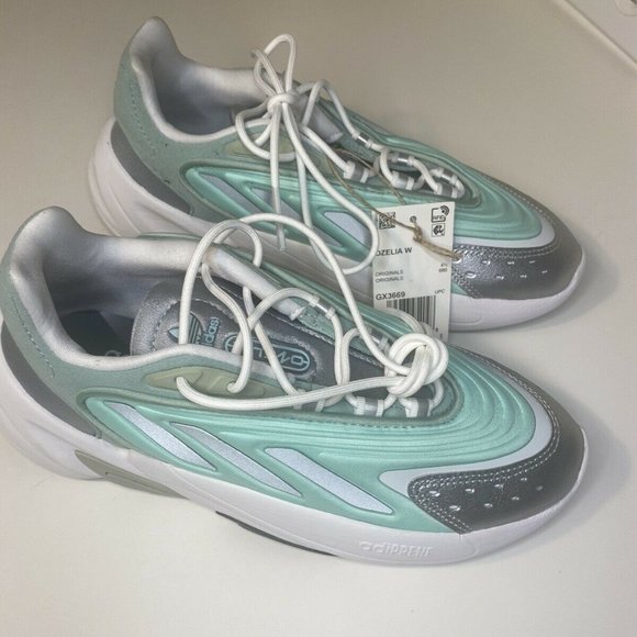 adidas Shoes Adidas Ozelia W Hazy Green Silver Metallic Size